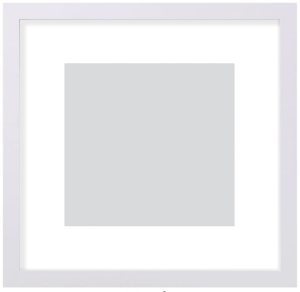 12X12 White Edge Frame